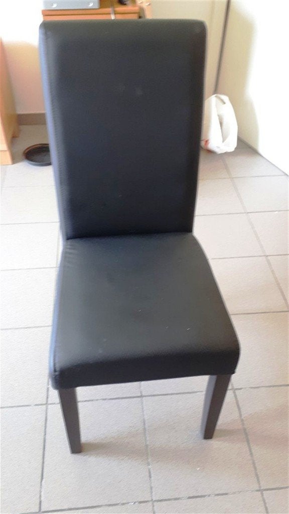 4 stoelen, Huis en Inrichting, Stoelen, Zwart, Zo goed als nieuw, Modern, Ophalen