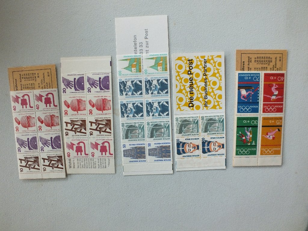 Brochures du Bund allemand 5 pièces en parfait état MNH**, Envoi, RFA, Non oblitéré