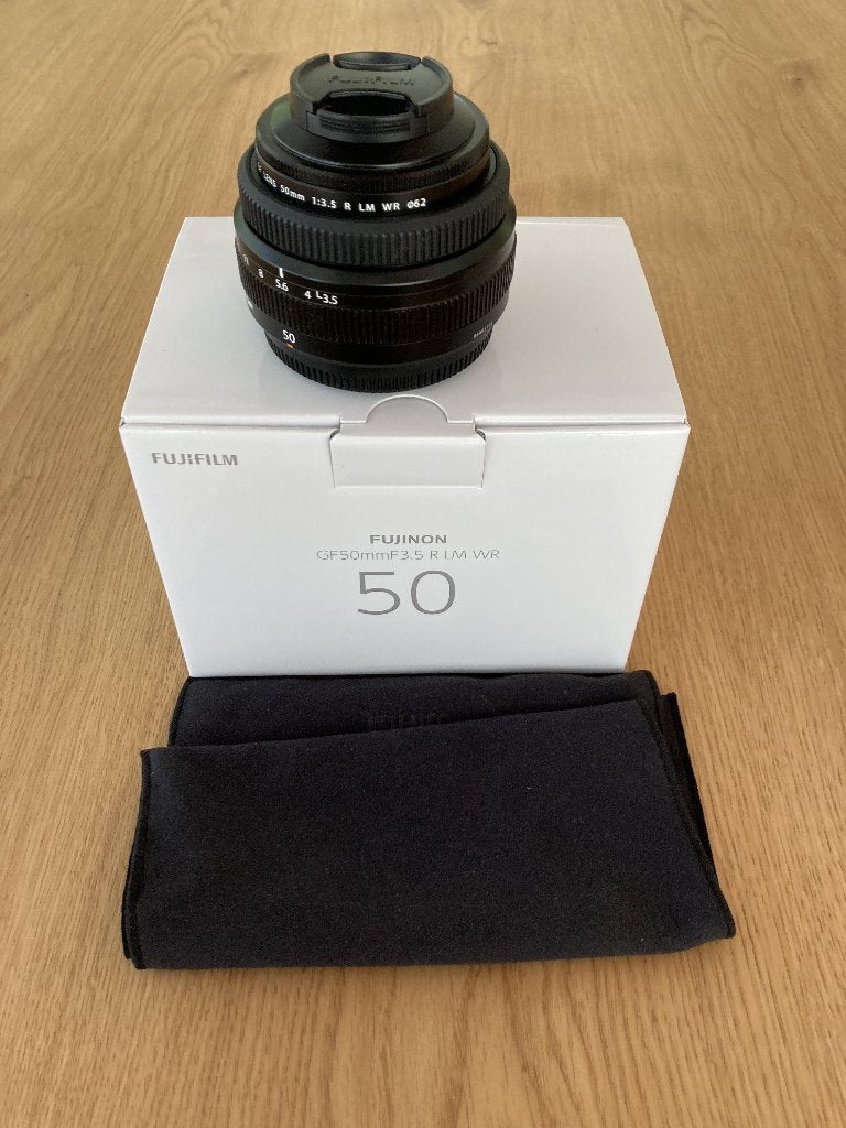 Fujinon GF50mm F3.5 R LM WR cameralens, Ophalen, Fujifilm, Ultrasone focusmotor, Standaardlens