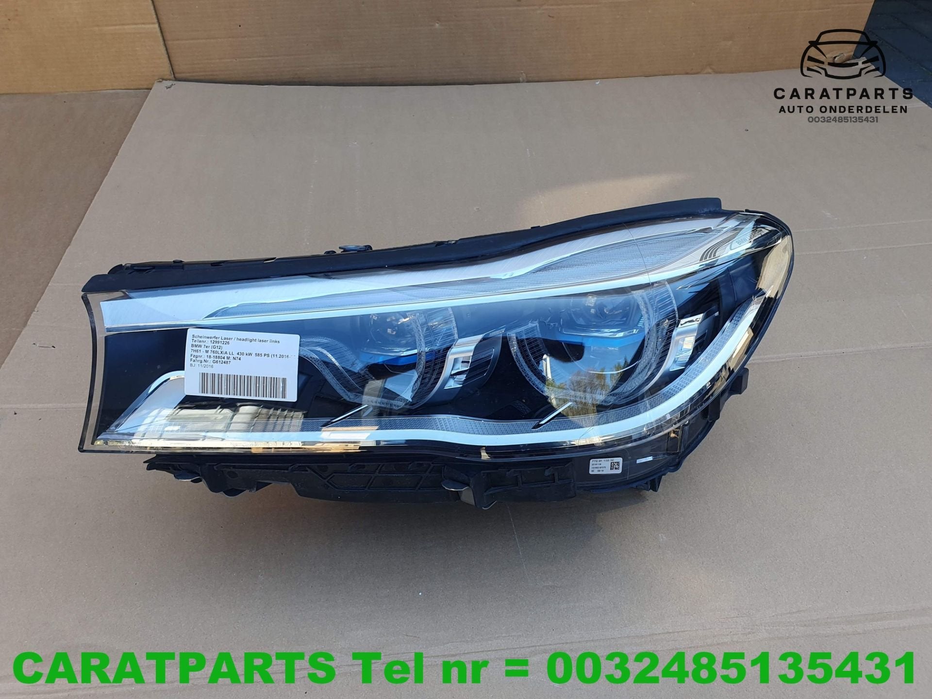 Koplamp BMW G11 koplamp G12 laser koplamp 7 serie 7483911, Petuelring 130
80788  Munich, DE, Gebruikt, Info@bmw.de, BMW