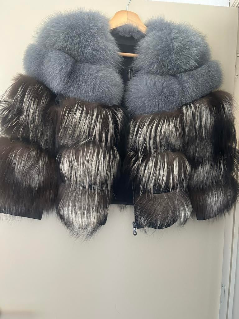 natuurlijke konijnen donsjas xs/s, Kleding | Dames, Ophalen of Verzenden, Nieuw, Maat 34 (XS) of kleiner