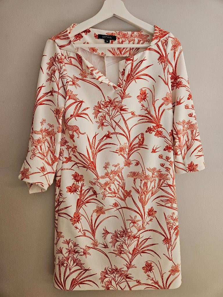 Bloemenkleedje COMMA, Kleding | Dames, Ophalen, Wit, COMMA, Maat 36 (S)
