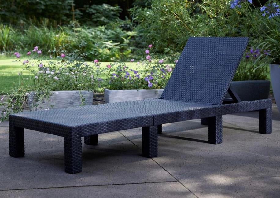 3 Transats allibert daytona deluxe gris, Jardin & Terrasse, Chaises longues, Enlèvement, Comme neuf, Réglable