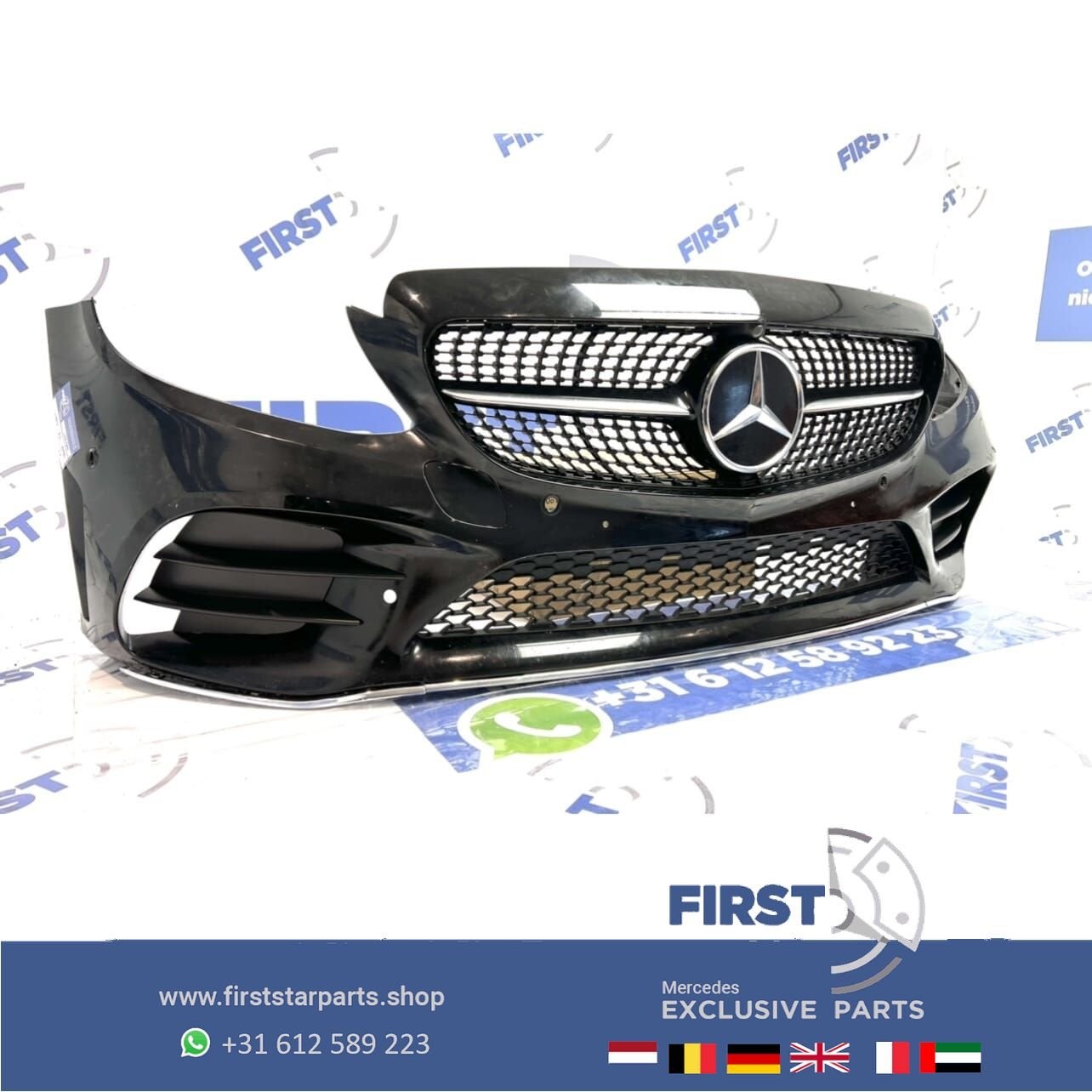 W205 C KLASSE 2021 FACELIFT AMG VOORBUMPER COMPLEET originee, Utilisé, -, Avant, -