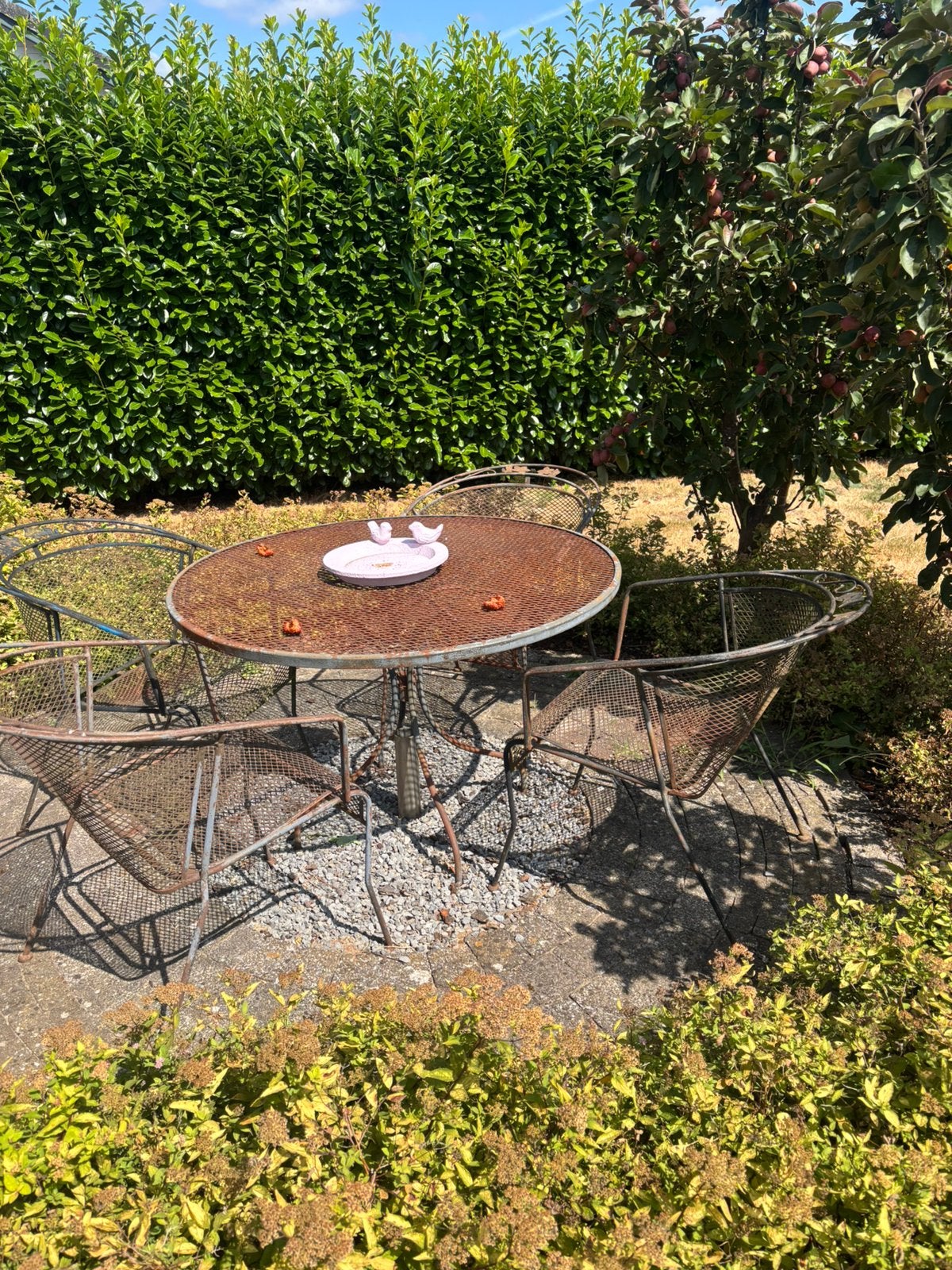 Vintage meubelen, Ophalen, Gebruikt, Eettafel, Tuinset