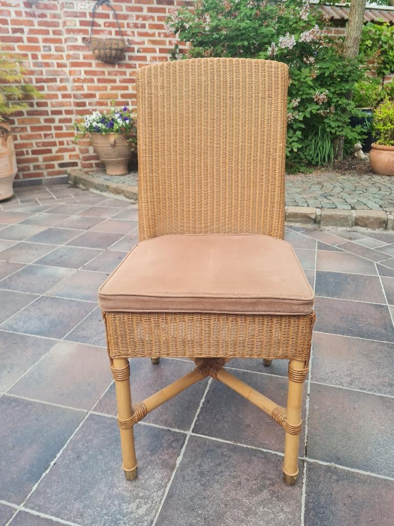 Set (6) Vincent Sheppard Lloyd Loom stoelen, Ophalen, Overige materialen, Overige kleuren, Cottage interieur - tijdloos