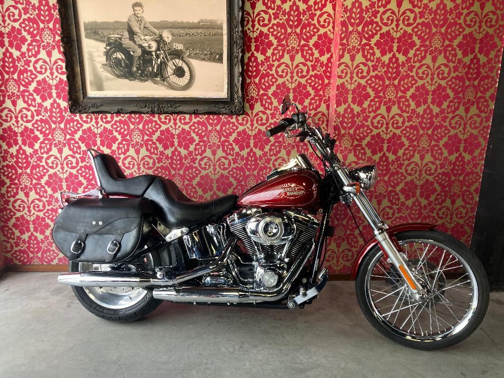 Harley Davidson softail custom 28000Km met garantie, Motoren, 2 cilinders, Occasion, Bedrijf, Meer dan 35 kW