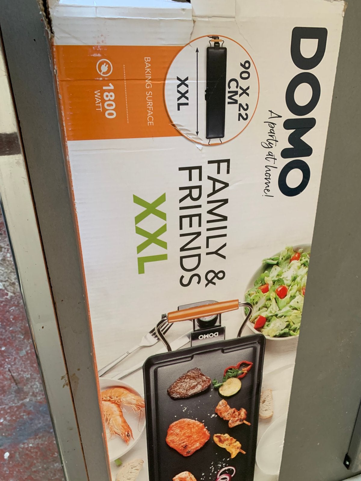 Plancha xxl 90cm/22cm, Elektronische apparatuur, Grillplaten, Ophalen, Zo goed als nieuw