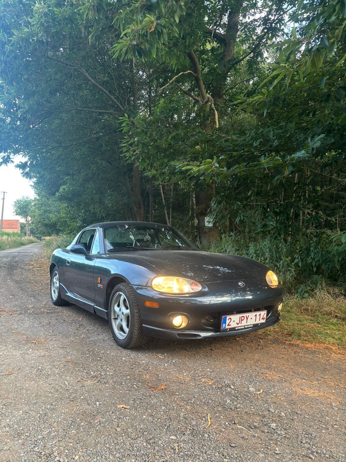 Mx5nb gt 1.6 16V, Auto's, Achterwielaandrijving, Zwart, Cabriolet, Leder