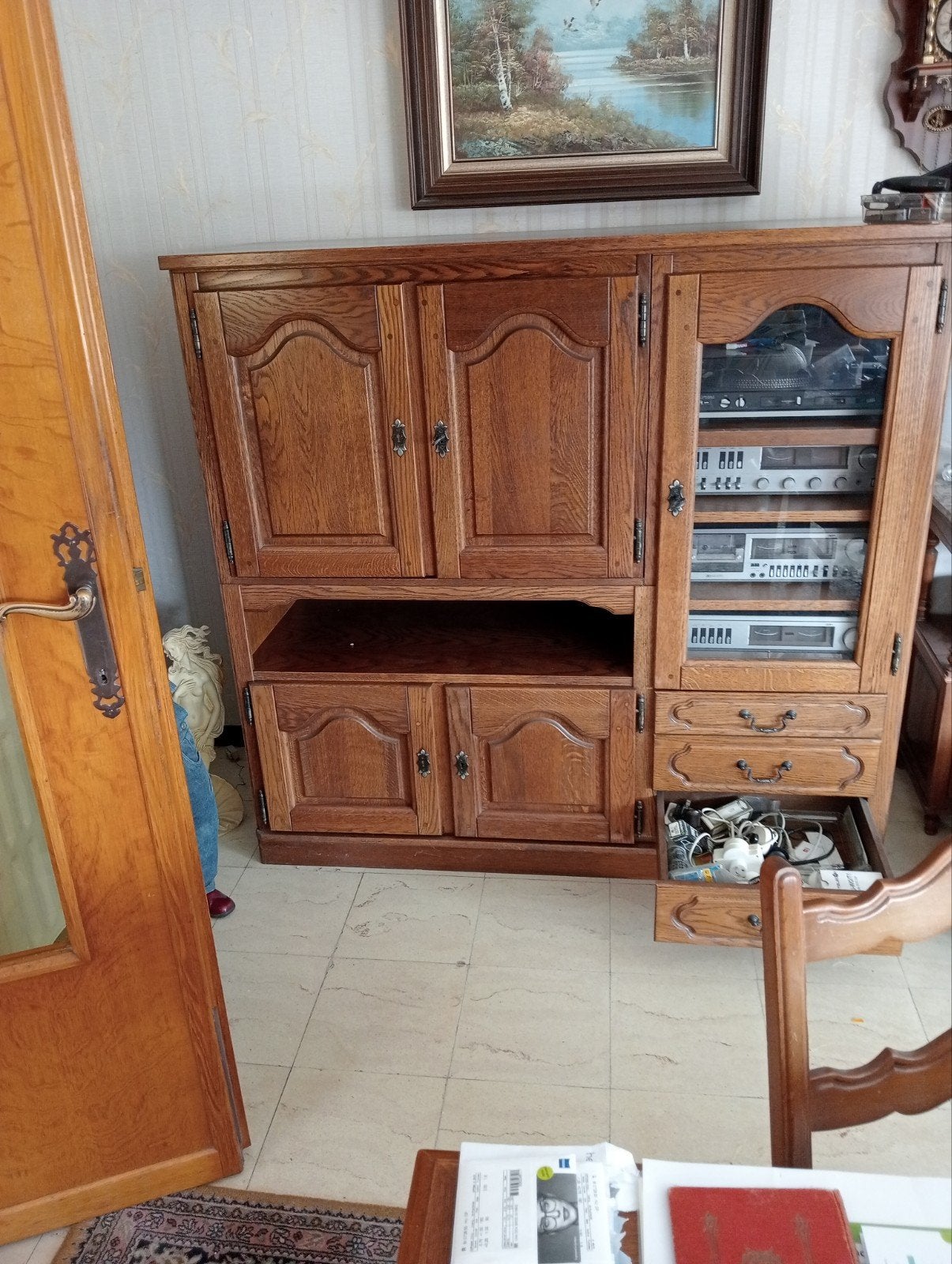 Tv- stereo kast, Antiek en Kunst, Ophalen