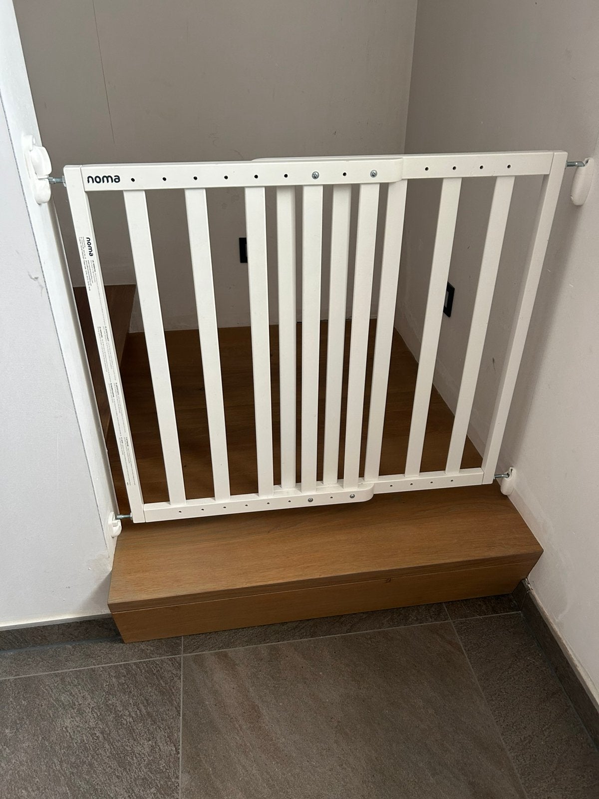 Deurhekken Noma wit, Kinderen en Baby's, Traphekjes, Ophalen, Gebruikt