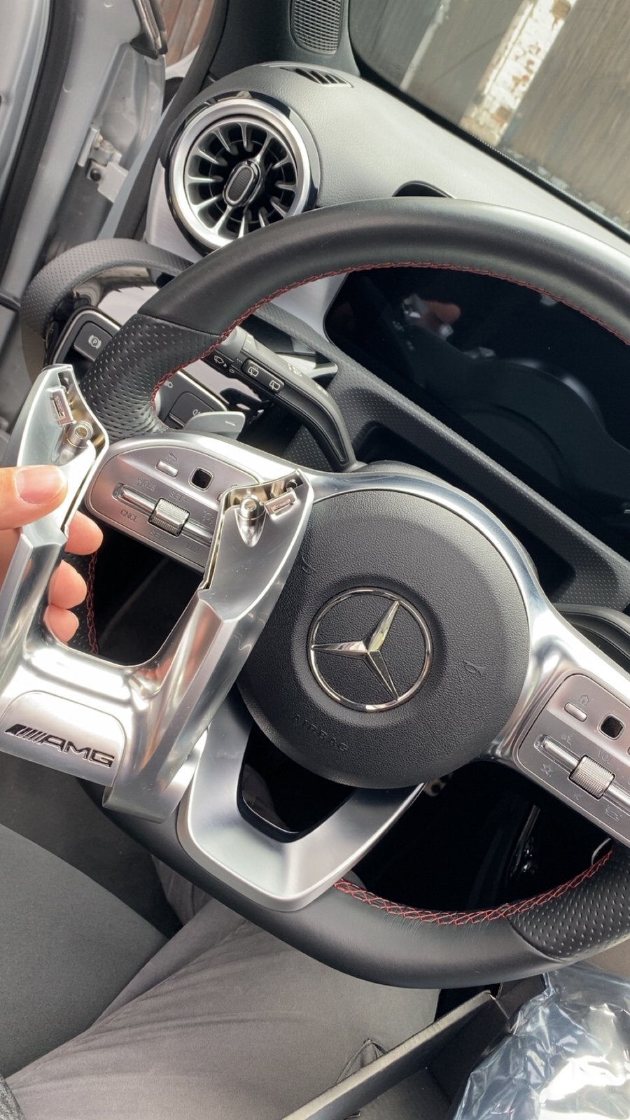 Amg steering logo, insert amg du volant pack amg, Autos : Pièces & Accessoires, Commande, Enlèvement ou Envoi