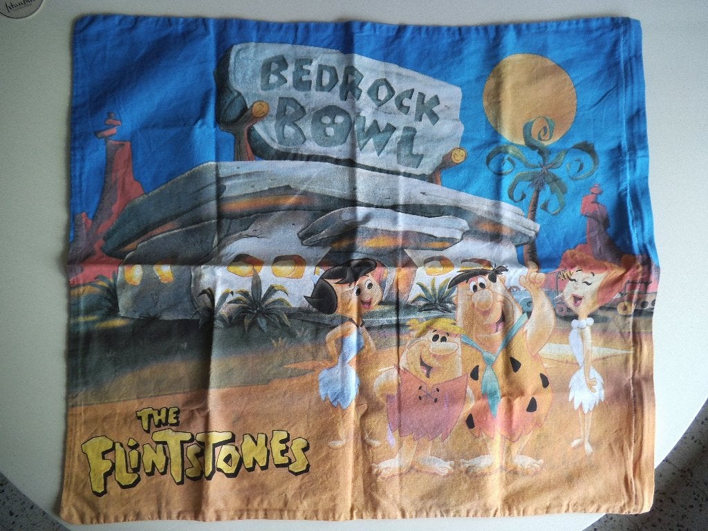 Hoofdkussenhoes The Flintstones -  ritssluiting (nieuwstaat), Neuf, Fermeture éclair, Housse de couette, Enlèvement
