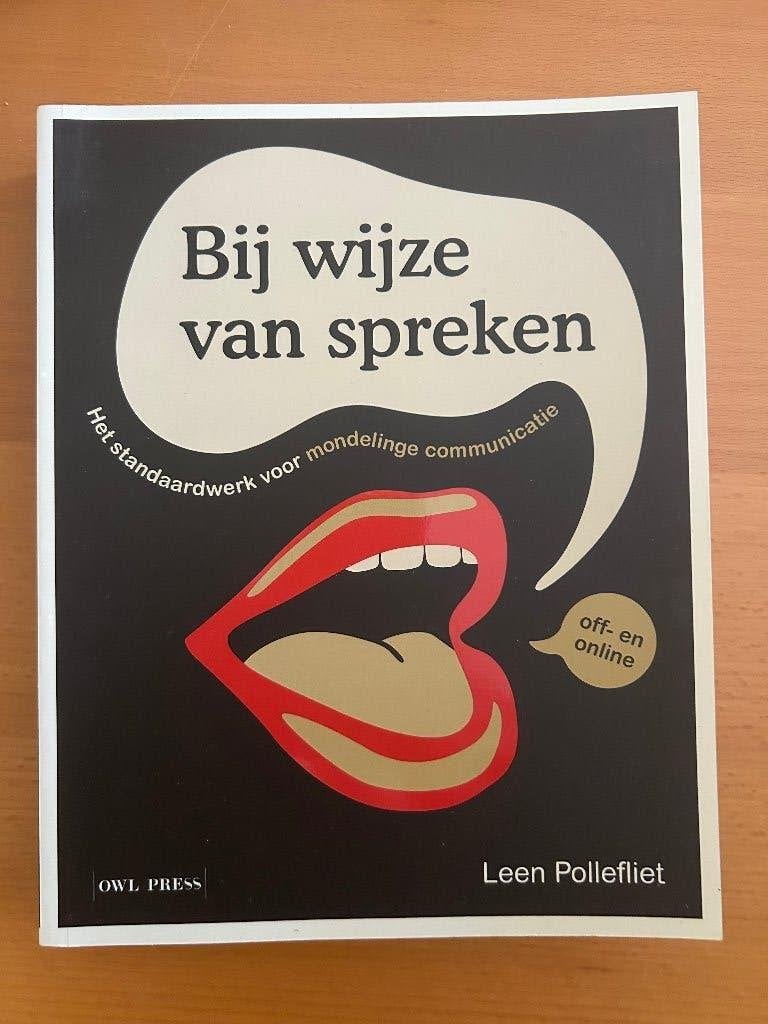 Bij wijze van spreken - Leen Pollefliet, Boeken, Ophalen, Zo goed als nieuw, Leen Pollefliet