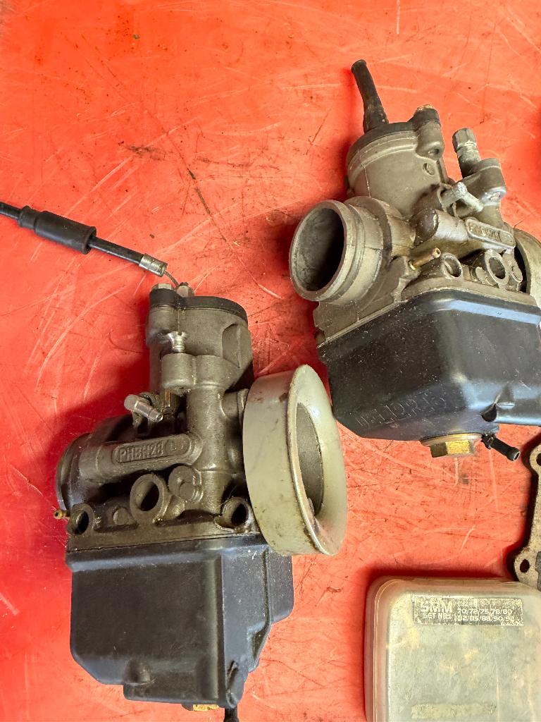 Aprilia RS 125 NSR TZR RD DellOrto 28MM carbs met parts, Ophalen of Verzenden