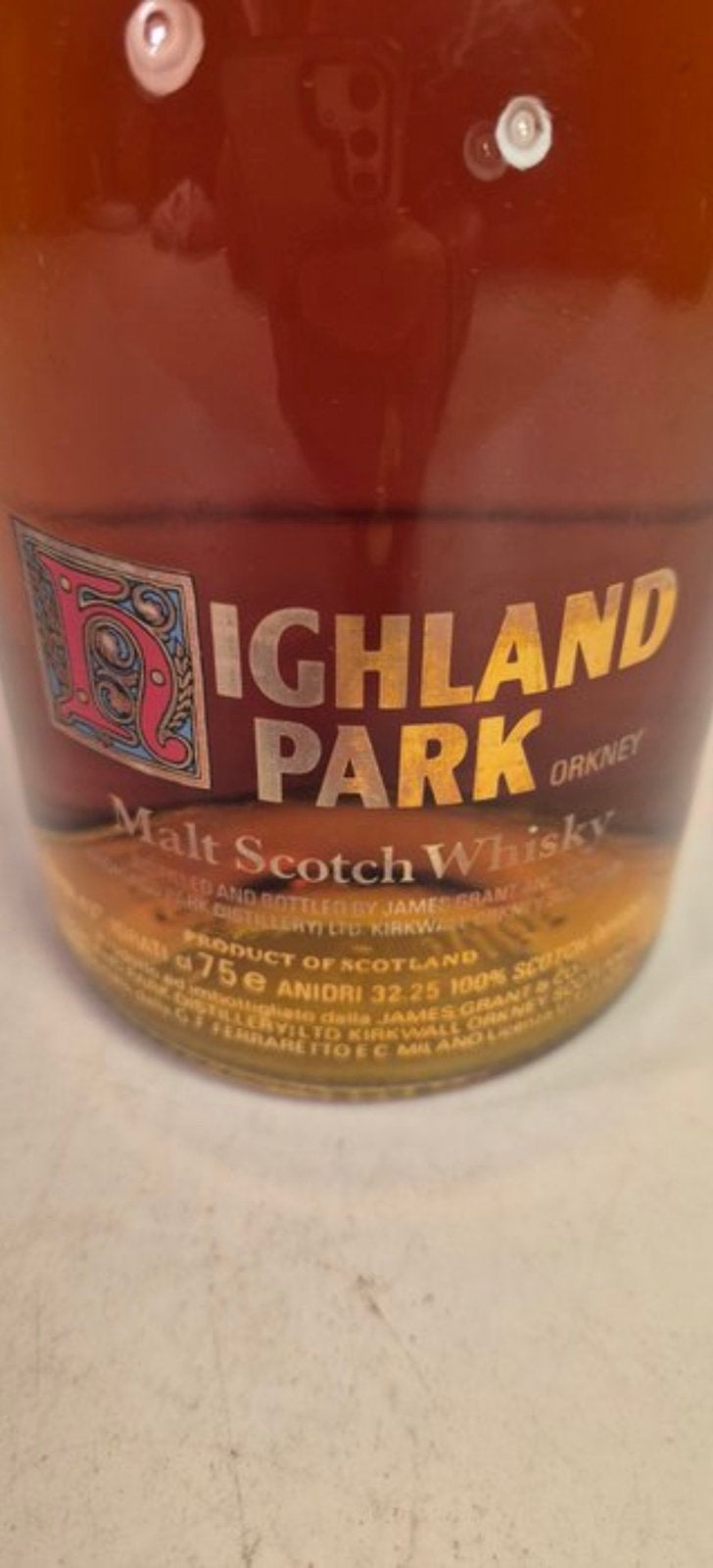 Highland Park 12yo b. late 1970s - early 1980s 75cl, Ophalen of Verzenden, Zo goed als nieuw