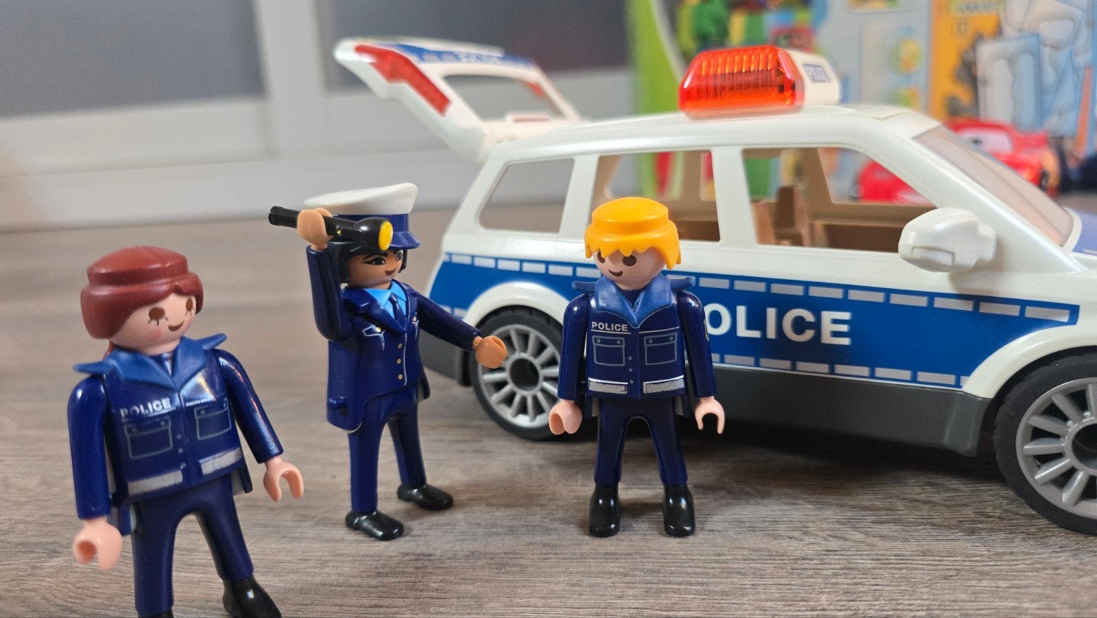 Playmobil Politie — Politievoertuig met 3 figuren, Ophalen of Verzenden