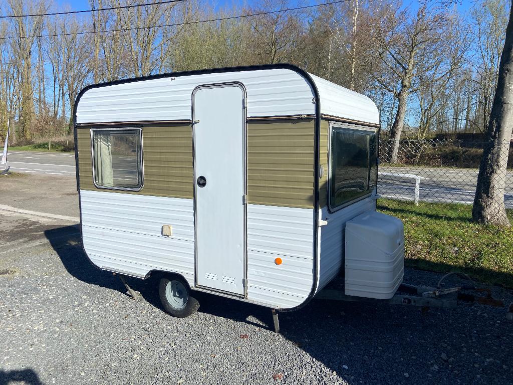 Vintage trekcaravan, Caravans en Kamperen, Caravans, Bedrijf, Ophalen
