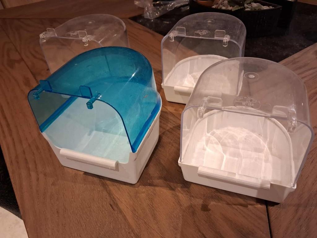 4 vogel badjes, Animaux & Accessoires, Autres accessoires pour animaux, Enlèvement ou Envoi, Utilisé