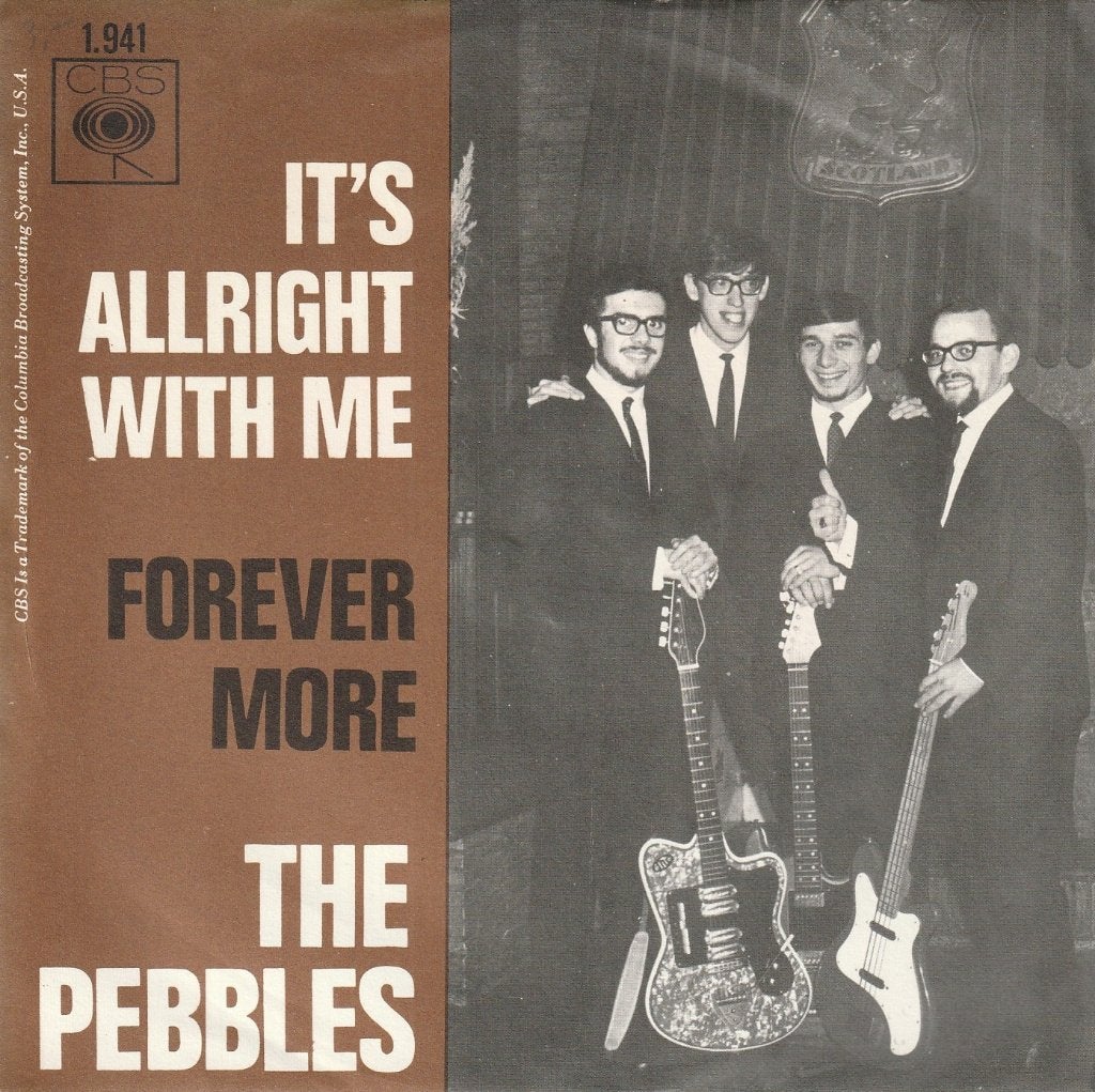 The Pebbles - It's allright with me - Belpop, 7 inch, Comme neuf, Pochette photo, Rock et Metal