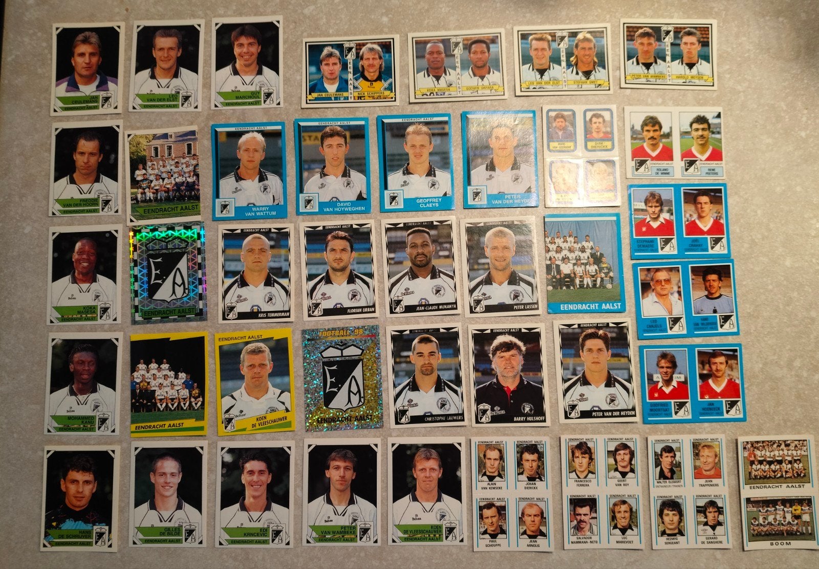 41 orginele Panini stickers Eendracht Aalst, Ophalen of Verzenden