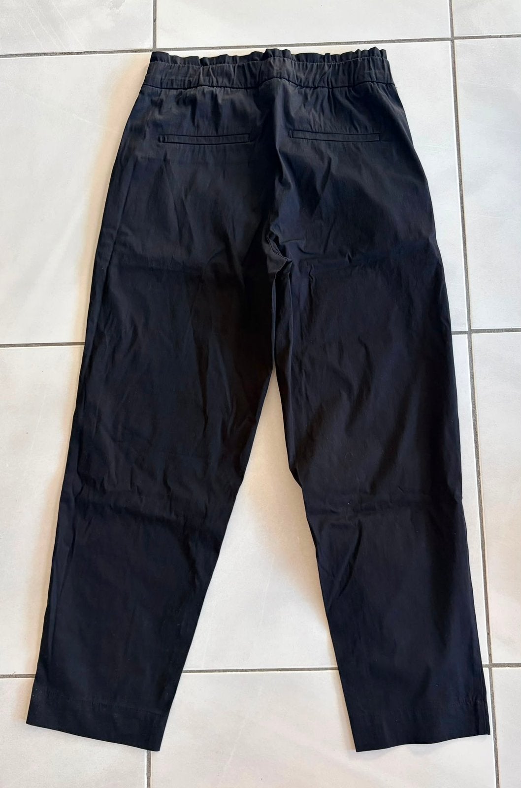 Zwarte Mac broek, elastische taille maat 34, Kleding | Dames, Broeken en Pantalons, Ophalen of Verzenden, Zo goed als nieuw, Maat 34 (XS) of kleiner