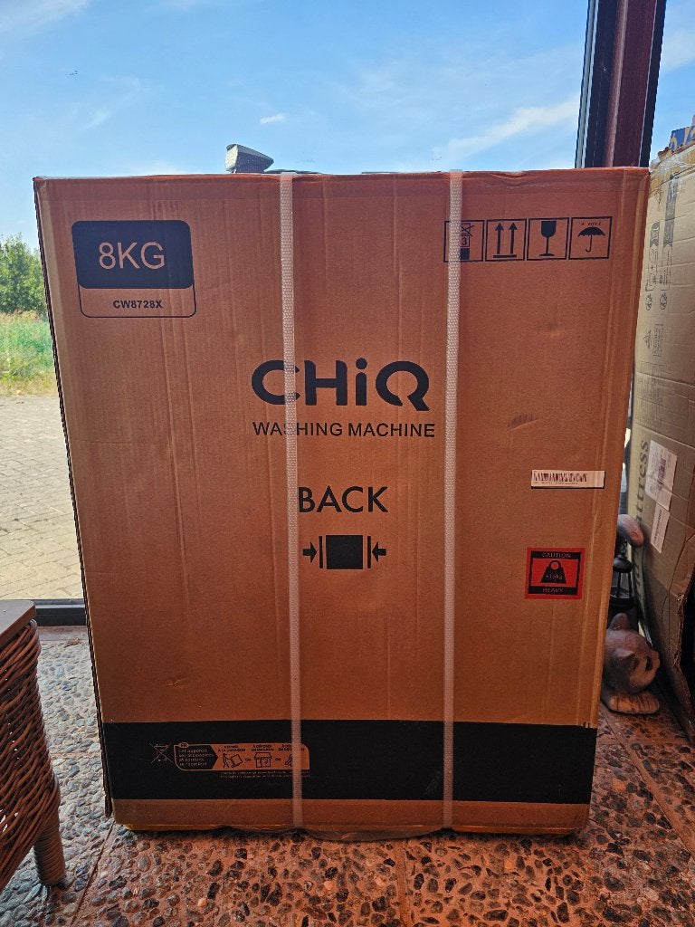 Wasmachine 8kg CHiQ, Neuf, 6 à 8 kg, 85 à 90 cm, Chargeur frontal