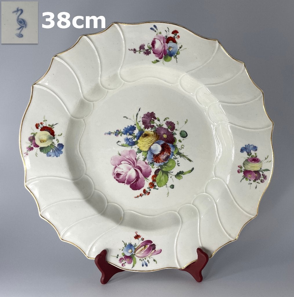 Plat ovale en porcelaine de Tournai/La Haye 38 cm, vers 1780, Enlèvement ou Envoi
