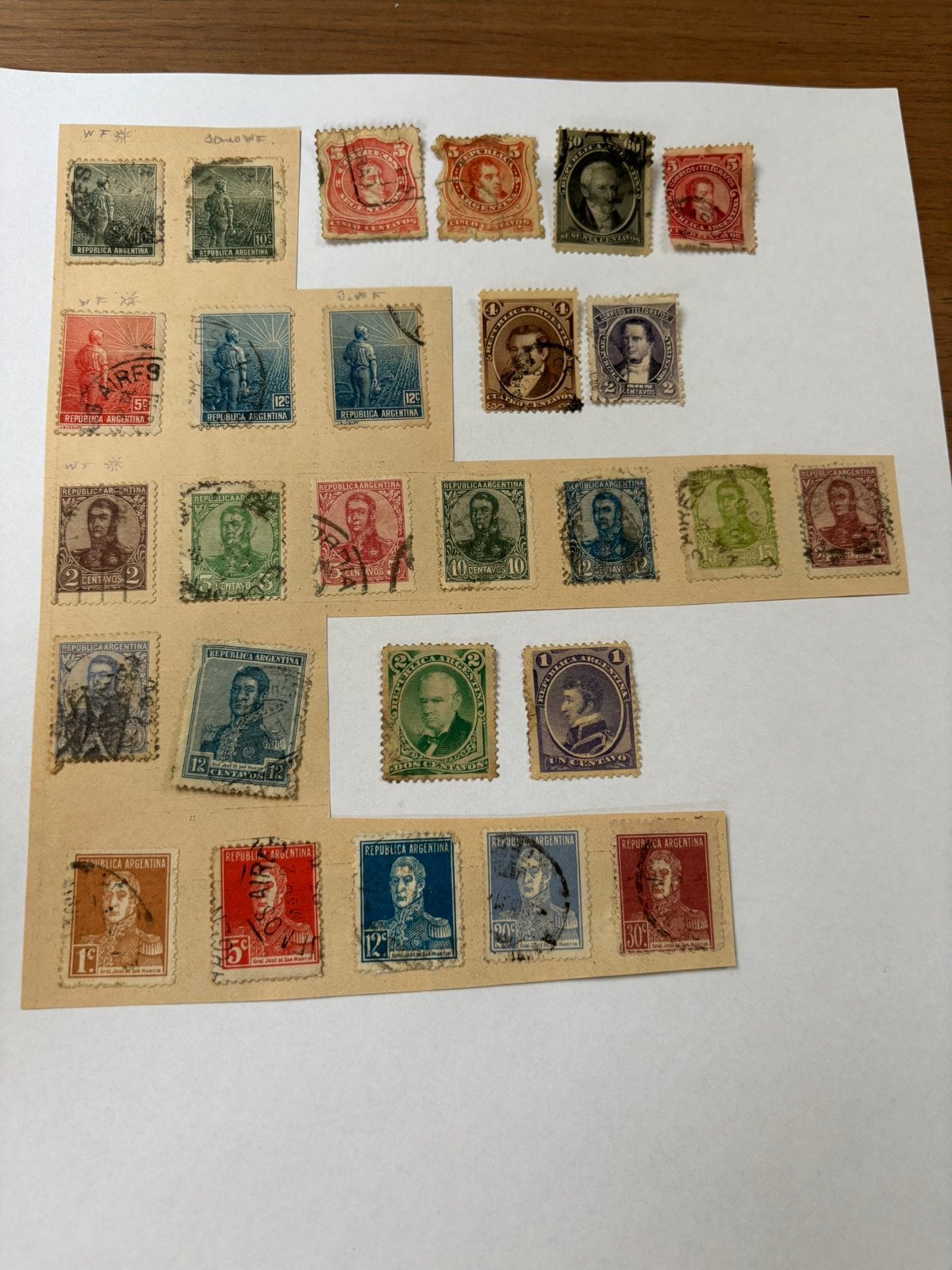 Oude postzegels Argentinië, Enlèvement ou Envoi