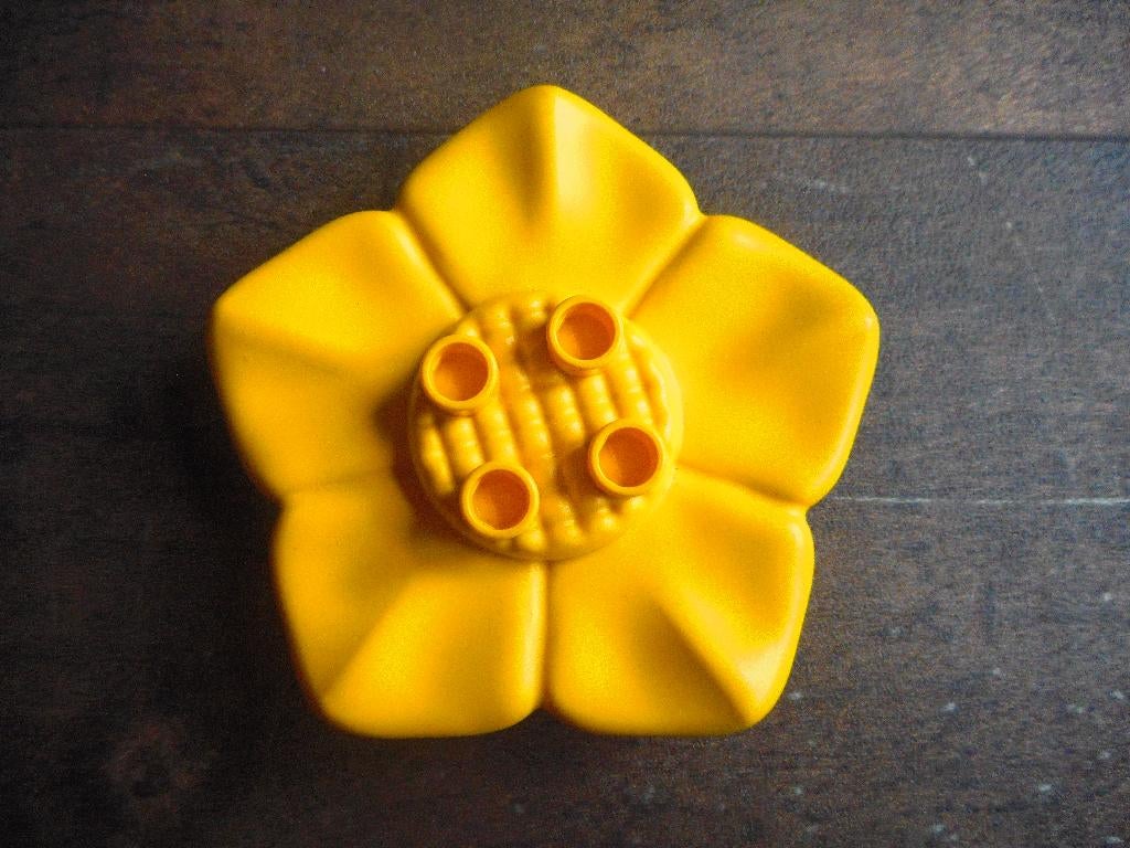 Lego Duplo Plant Flower 6x6 with 4 Top Studs (zie foto's), Enlèvement ou Envoi, Utilisé, Briques en vrac, Duplo