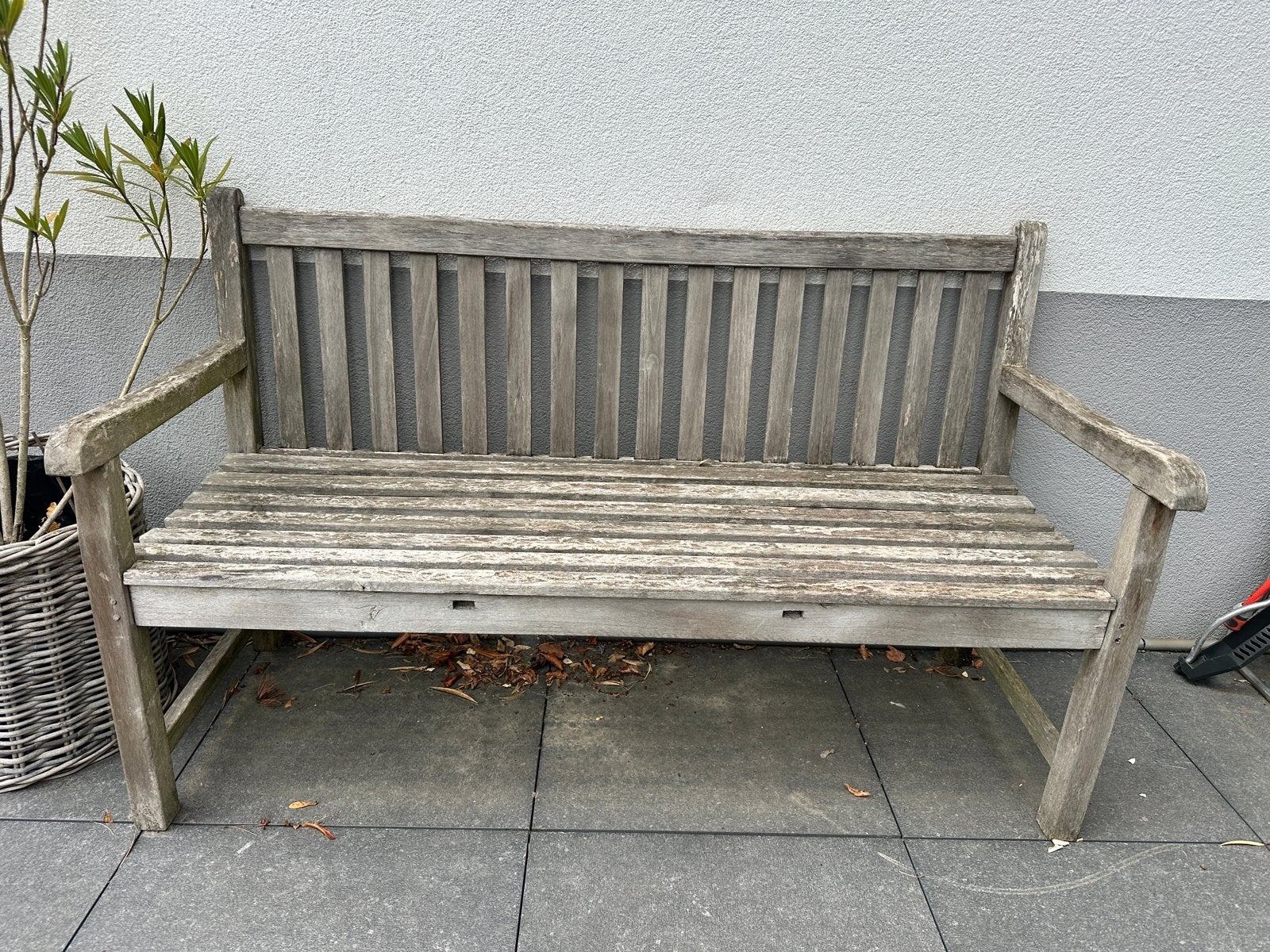 Banc de jardin en teck, Jardin & Terrasse, Enlèvement, Utilisé, Bois