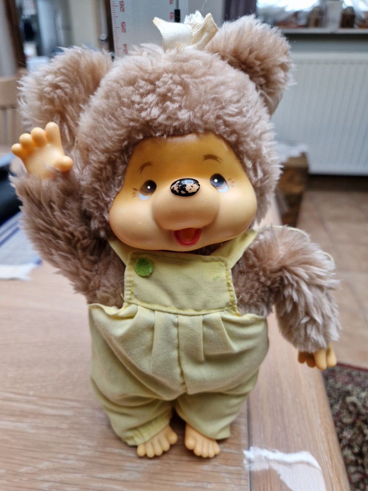 peluche vintage tobby bear monchichi salopette d origine, Collections, Enlèvement ou Envoi
