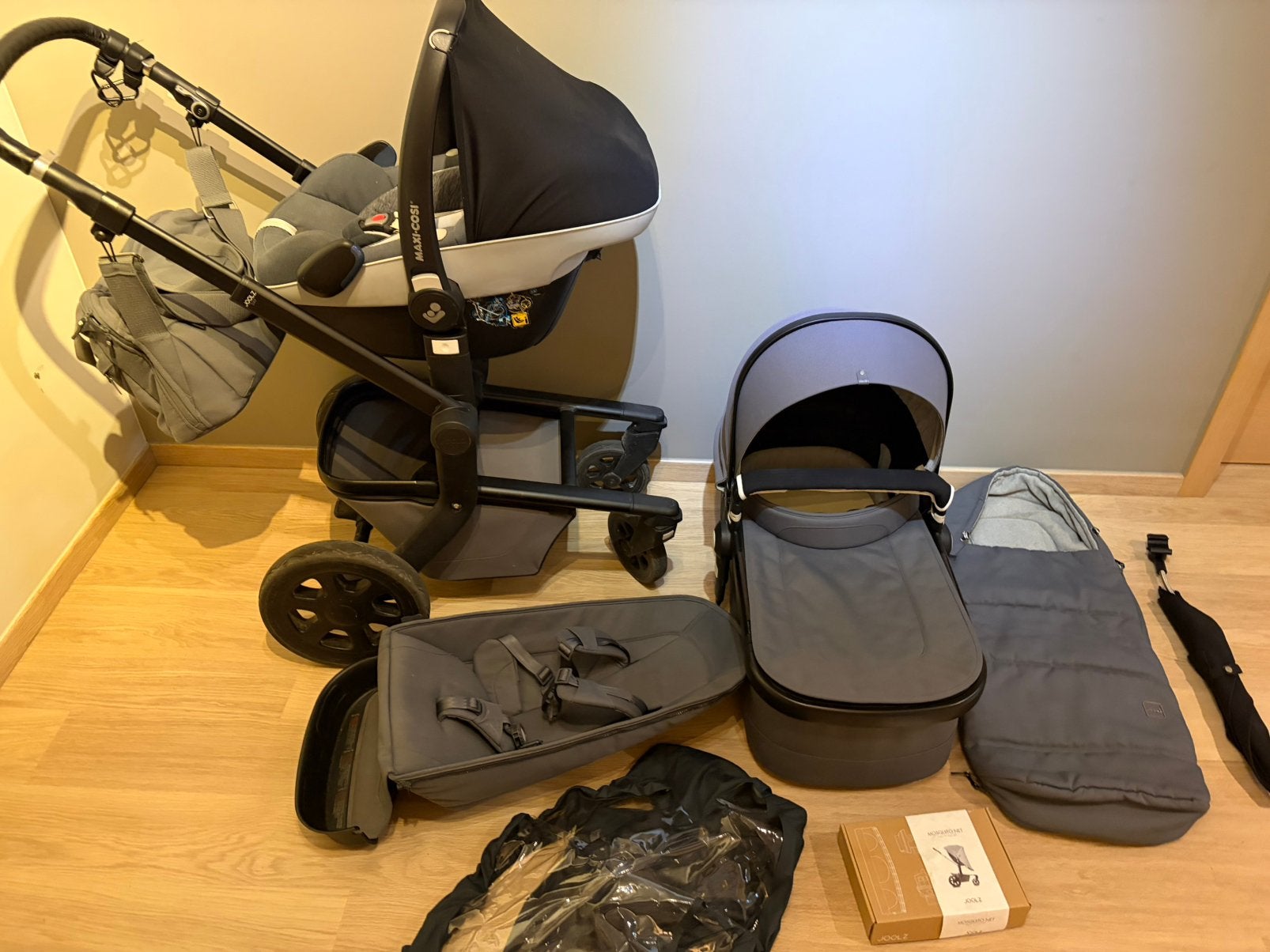 Joolz Day 3 3-in-1 kinderwagen – Compleet pakket, Kinderwagen, Gebruikt, Ophalen of Verzenden, Met autostoeltje