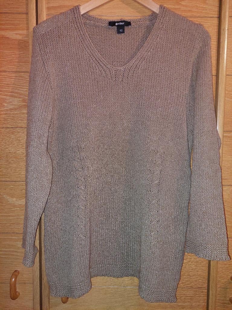 Pull en maille - motif torsadé pour femme - Gardeur-taille42, Vêtements | Femmes, Enlèvement ou Envoi, Brun, Gardeur, Taille 42/44 (L)