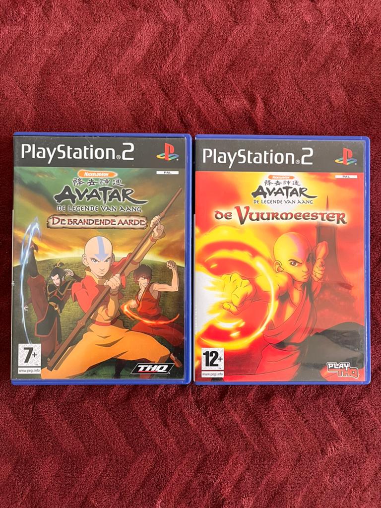 2x Avatar PS2 games - De Brandende Aarde + Vuurmeester, Games en Spelcomputers, Games | Sony PlayStation 2, Zo goed als nieuw