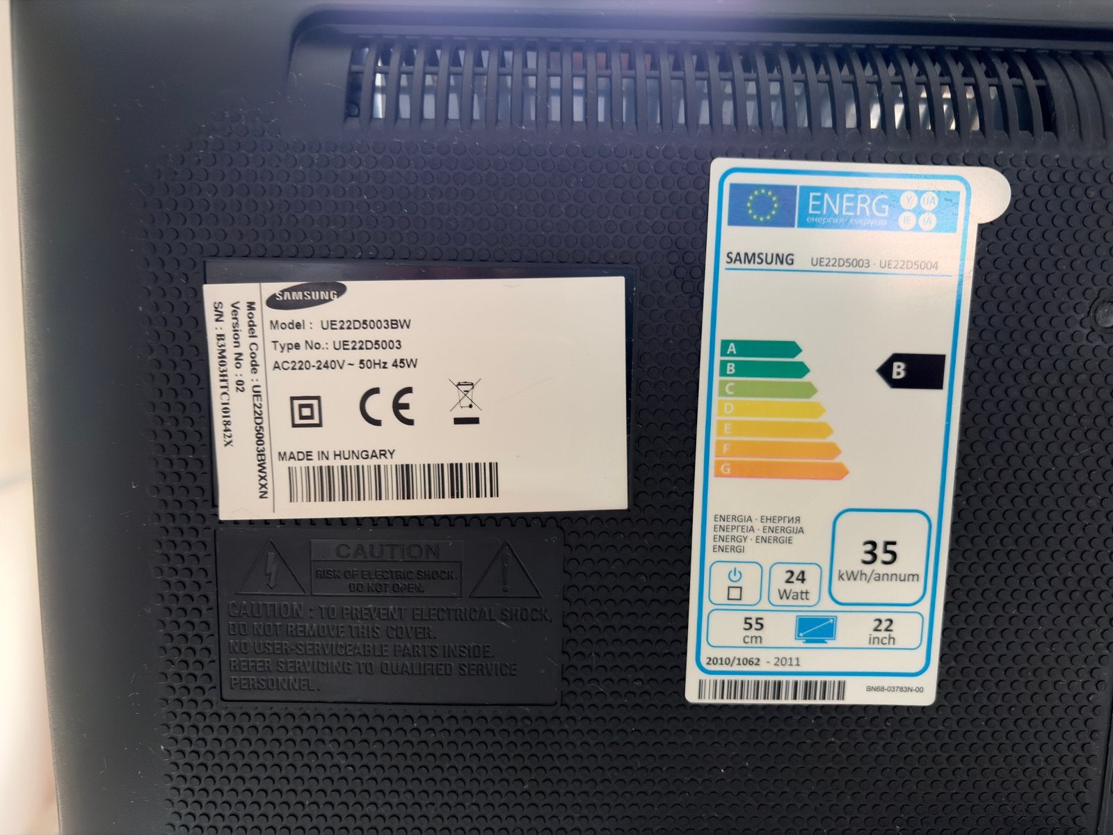 Samsung TV LED 22” Full HD ultra-fine 4 cm – TV ou écran PC, TV, Hi-fi & Vidéo, Enlèvement, Comme neuf, LED, Samsung