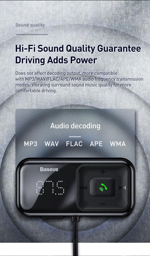 Bluetooth Transmetteur FM 4-en-1 kit Mains Libres Sans Fil, Enlèvement ou Envoi, Neuf