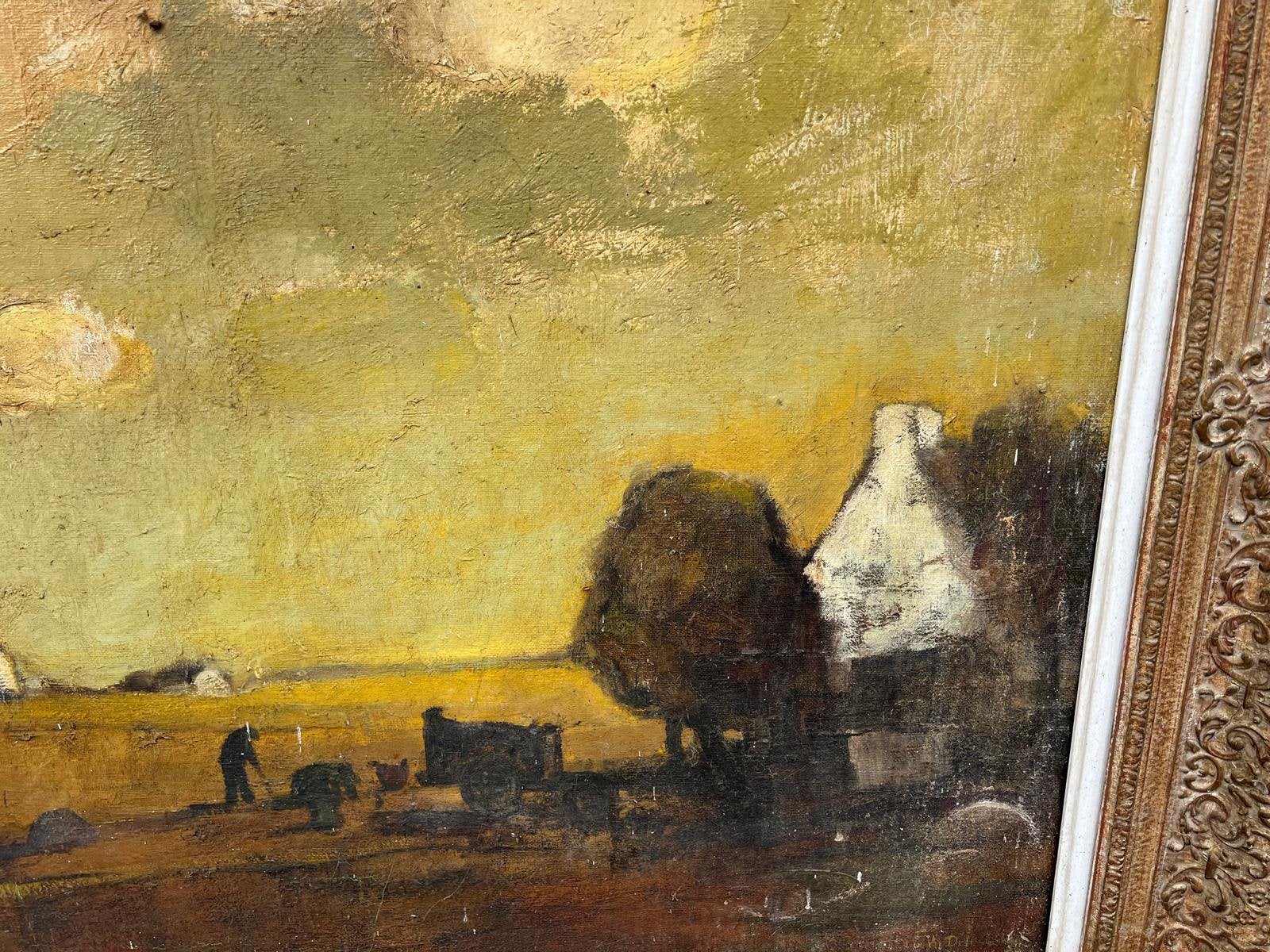Lucien van den Driesche, Antiquités & Art, Textile, Peinture à l'huile, Signé, Enlèvement