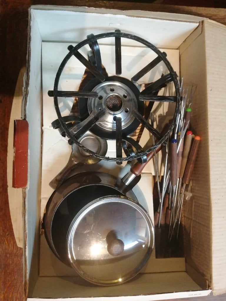 Fondue-set, merk Kabe, Ophalen, Gietijzer, Overige typen, Zo goed als nieuw