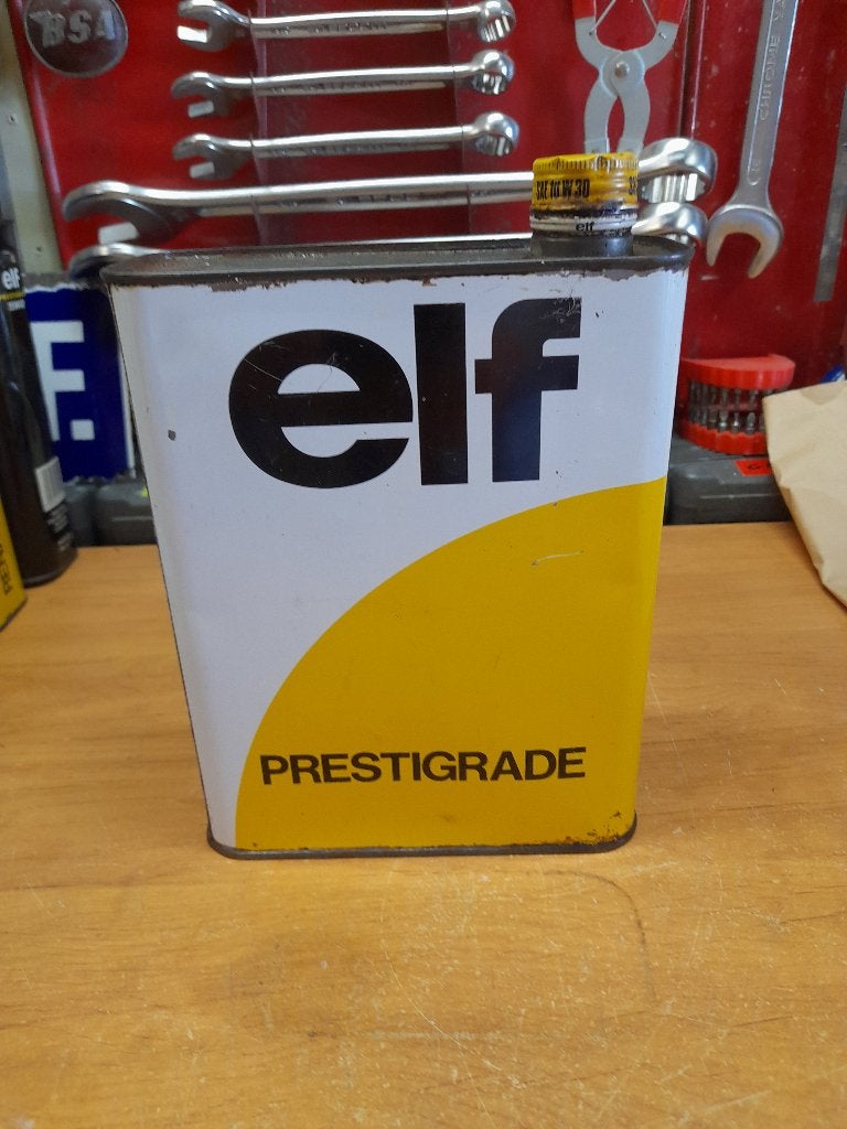 ancien bidon huile vide elf prestigrade, Envoi, Utilisé, Autres types
