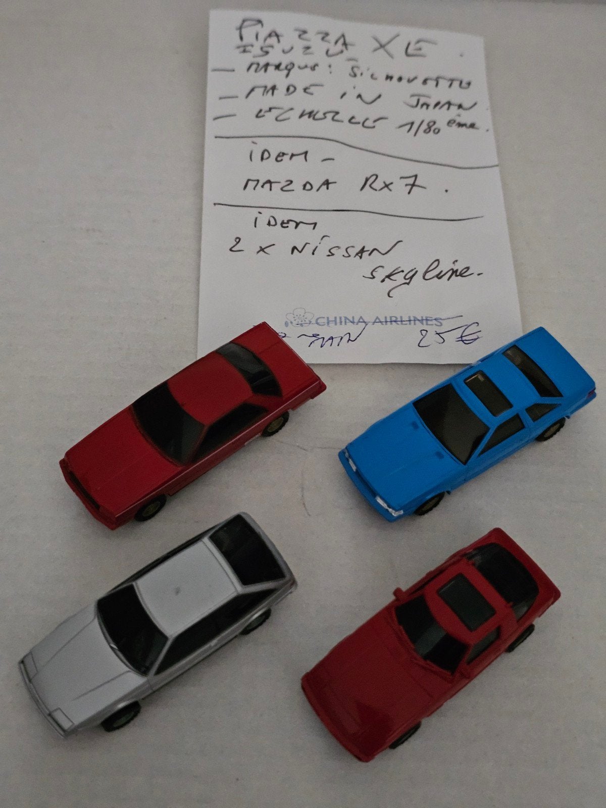 lot 4 miniatures HO vintage japonaise., Ophalen of Verzenden, Zo goed als nieuw, Auto