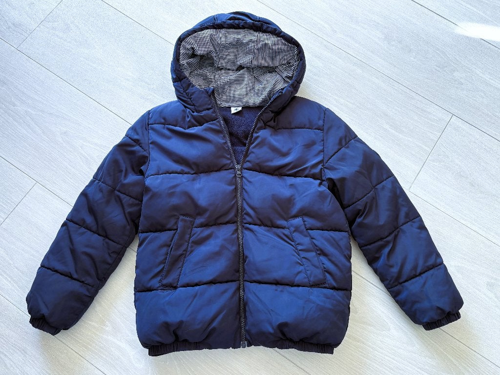 Petit Bateau Gewat. jas 10 J Fleece Gevoerd | Hooded Puffer, Kinderen en Baby's, Jongen of Meisje, Ophalen of Verzenden, Jas, Petit Bateau