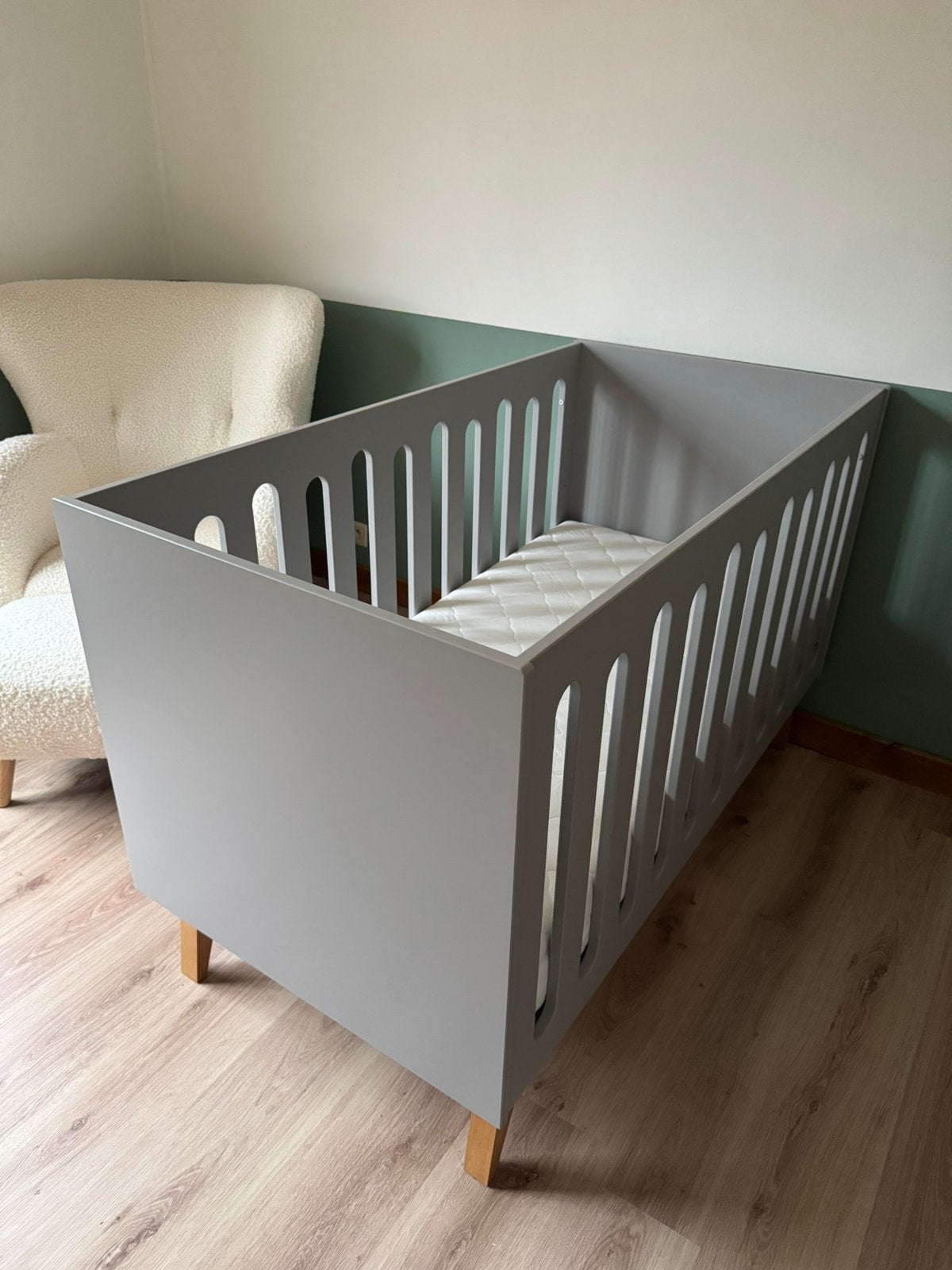 Lit bébé convertible Quax Trendy 70x140 + matelas, Enlèvement, Comme neuf
