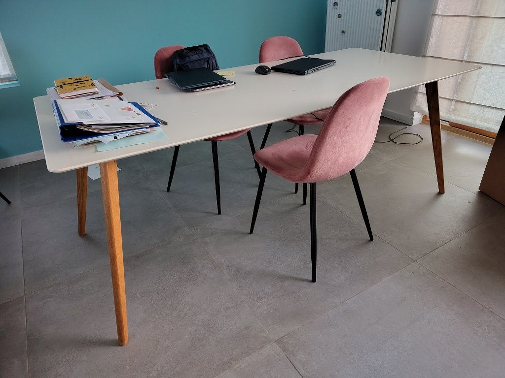 Eettafel 6 personen gratis op te halen, Huis en Inrichting, Ophalen, Gebruikt, Scandinavisch, Vijf personen of meer