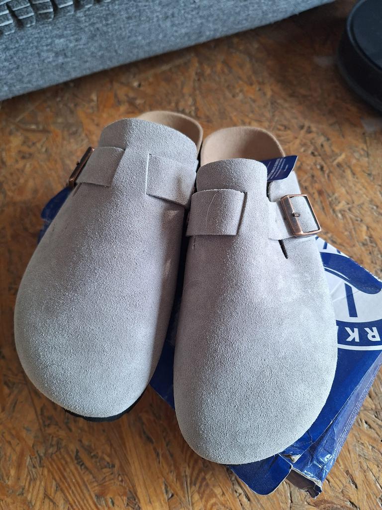Boston Birkenstocks, grijs, maat 40, Ophalen of Verzenden, Zo goed als nieuw, Grijs