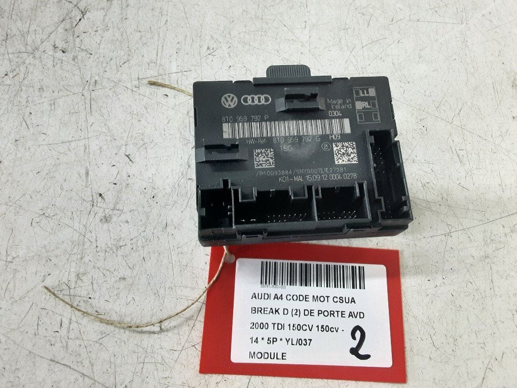 COMPUTER Audi A4 Avant Quattro (B8) (8T0959792P), Gebruikt, Mevr. I. Hauben, Audi, Rue de l'Espoir 34 34
4030  GRIVEGNÉE, BE