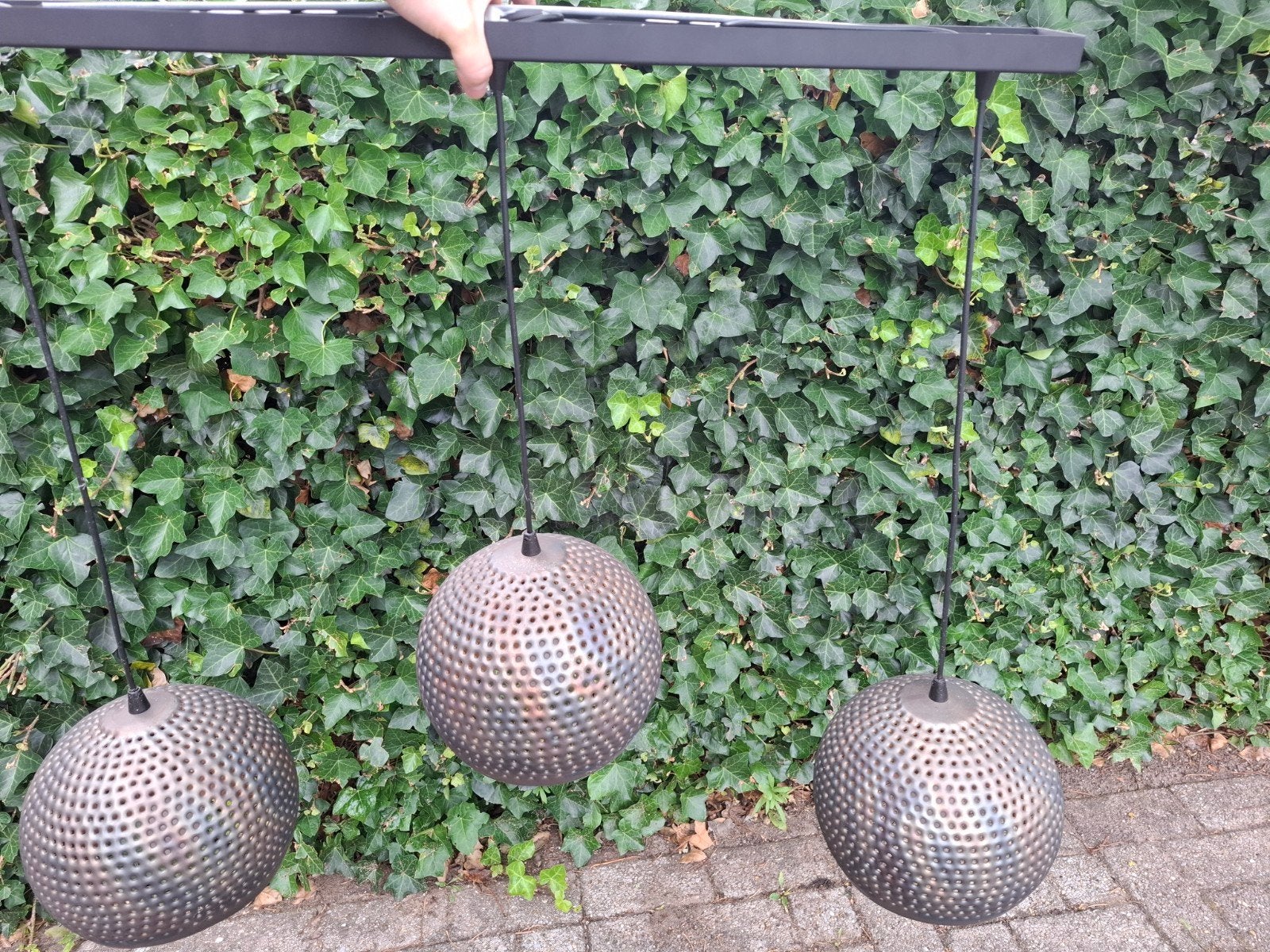 metalen hanglampen, Enlèvement
