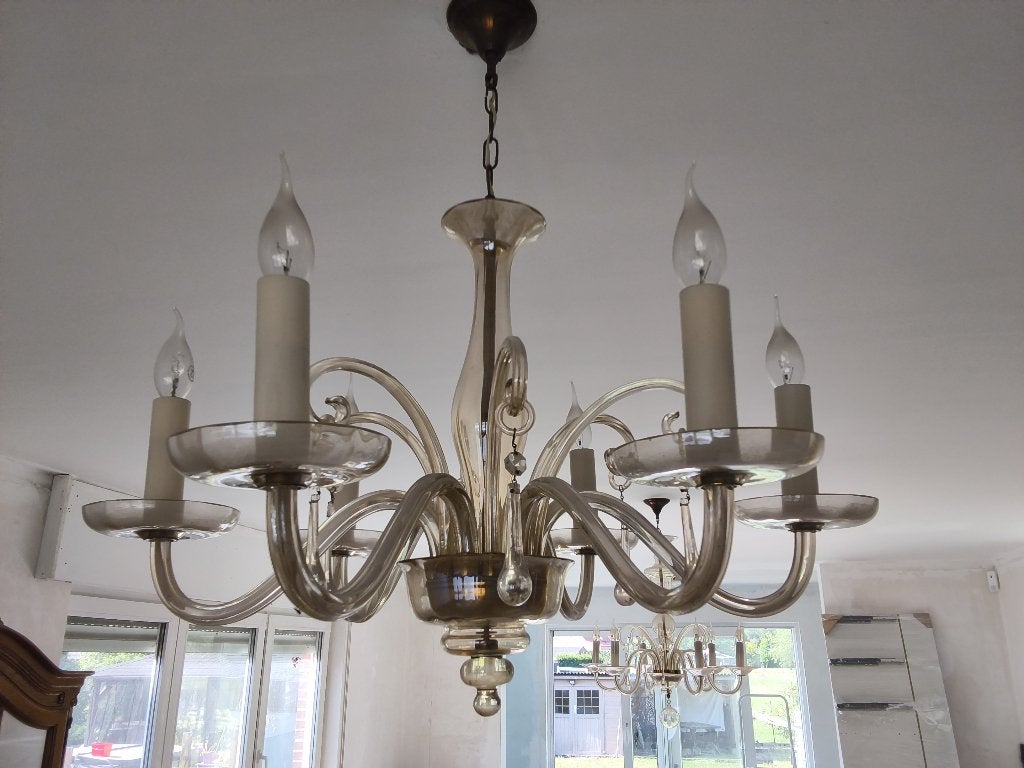 Luster, Huis en Inrichting, Ophalen, Gebruikt, Glas