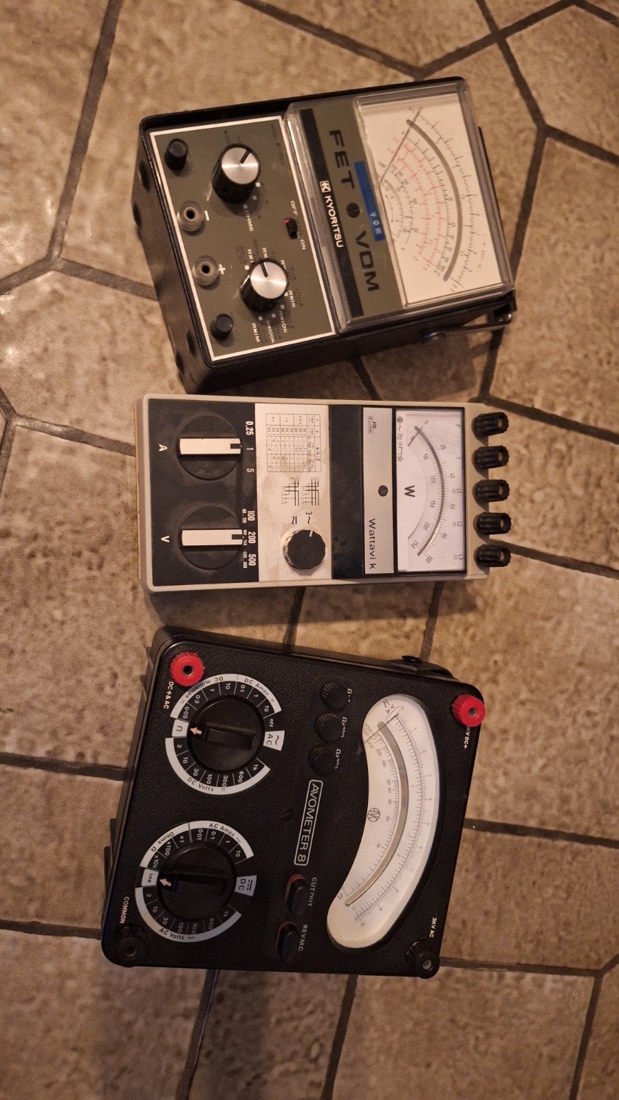 vintage multimeters, Ophalen