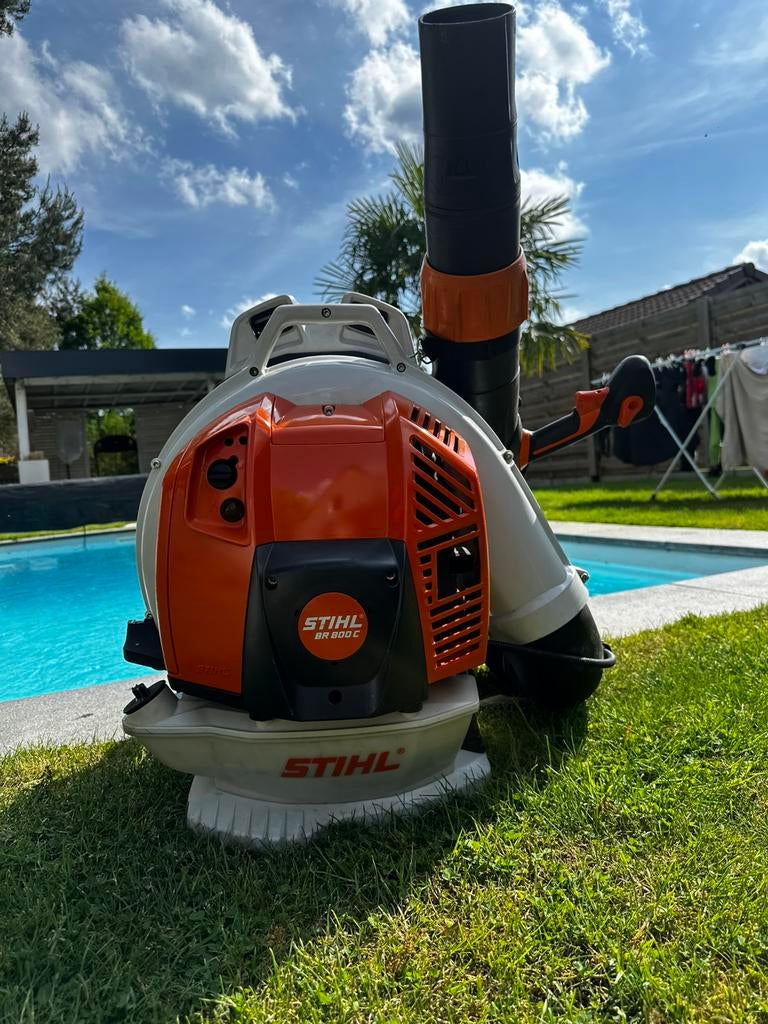 Br800c sthil, Ophalen, Zo goed als nieuw, Benzine, Ruggedragen